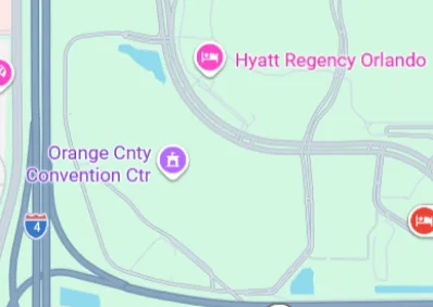 Hyatt Regency Orlando map