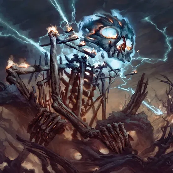 Lightning Skelemental artwork by Nicholas Gregory